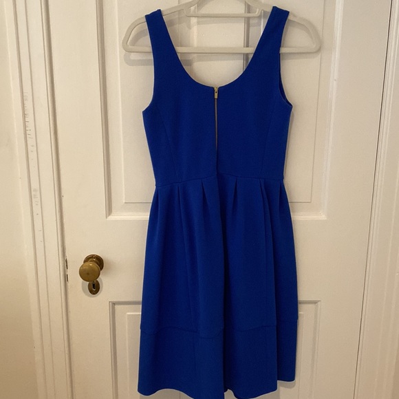 Banana Republic fit and flare cobalt blue skater dress - Picture 2 of 7